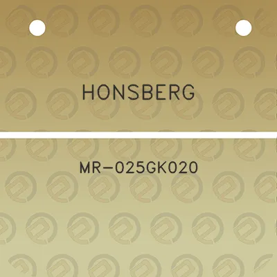 honsberg-mr-025gk020