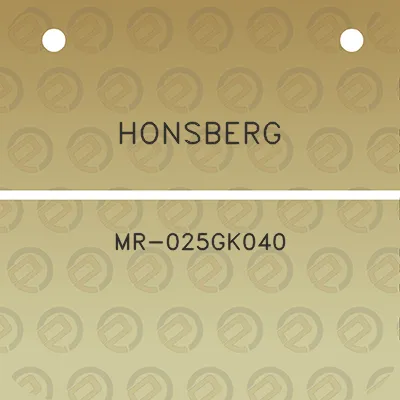 honsberg-mr-025gk040