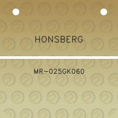 honsberg-mr-025gk060