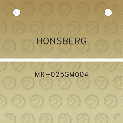 honsberg-mr-025gm004