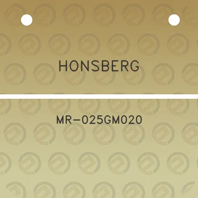 honsberg-mr-025gm020