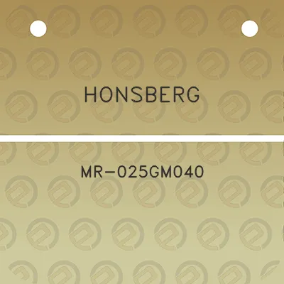 honsberg-mr-025gm040