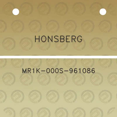 honsberg-mr1k-000s-961086