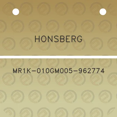 honsberg-mr1k-010gm005-962774