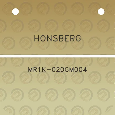 honsberg-mr1k-020gm004