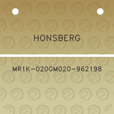 honsberg-mr1k-020gm020-962198