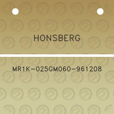 honsberg-mr1k-025gm060-961208