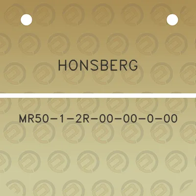 honsberg-mr50-1-2r-00-00-0-00