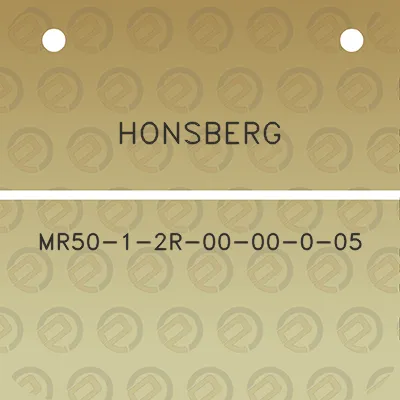 honsberg-mr50-1-2r-00-00-0-05