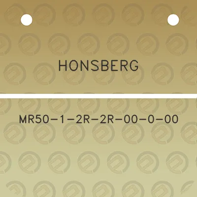 honsberg-mr50-1-2r-2r-00-0-00