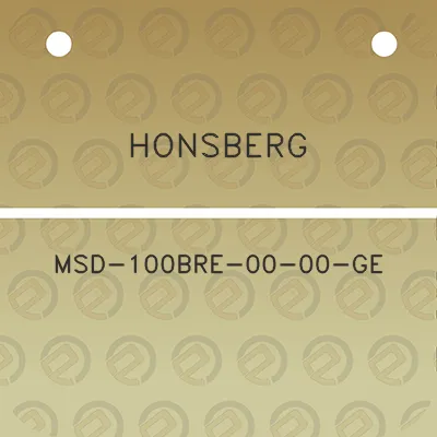 honsberg-msd-100bre-00-00-ge