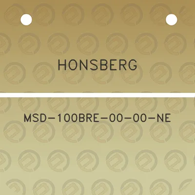 honsberg-msd-100bre-00-00-ne