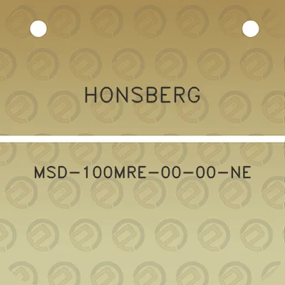 honsberg-msd-100mre-00-00-ne