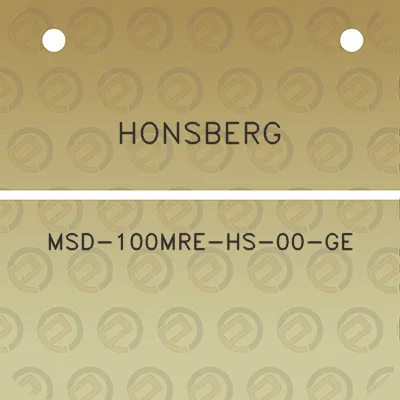 honsberg-msd-100mre-hs-00-ge