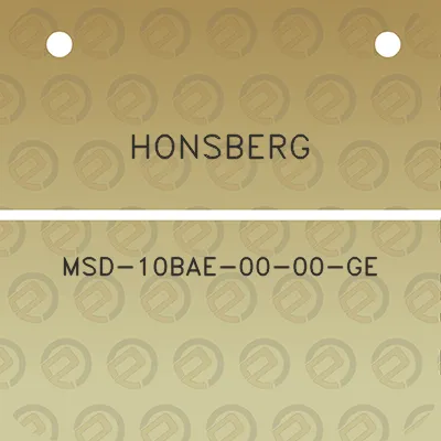 honsberg-msd-10bae-00-00-ge