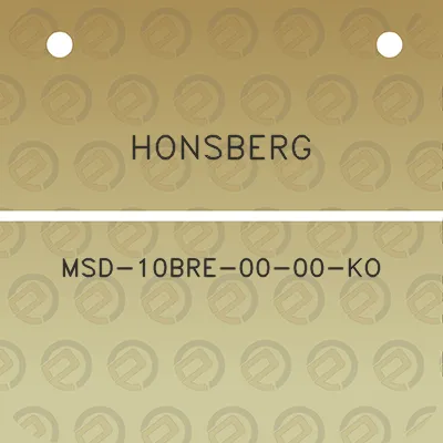 honsberg-msd-10bre-00-00-ko