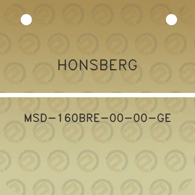 honsberg-msd-160bre-00-00-ge