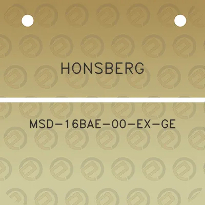 honsberg-msd-16bae-00-ex-ge