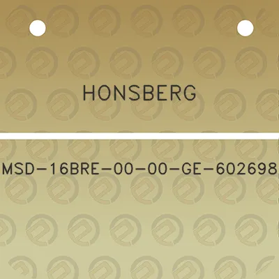 honsberg-msd-16bre-00-00-ge-602698