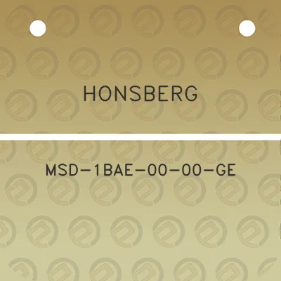 honsberg-msd-1bae-00-00-ge