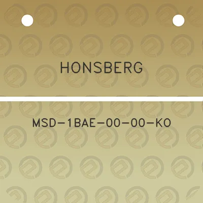 honsberg-msd-1bae-00-00-ko