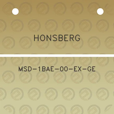 honsberg-msd-1bae-00-ex-ge