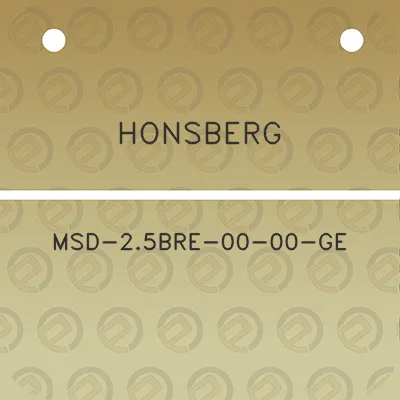 honsberg-msd-25bre-00-00-ge