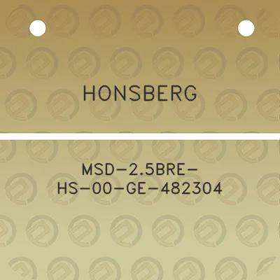 honsberg-msd-25bre-hs-00-ge-482304