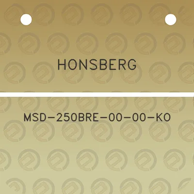 honsberg-msd-250bre-00-00-ko