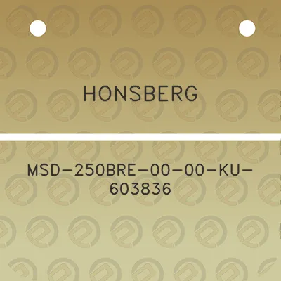 honsberg-msd-250bre-00-00-ku-603836