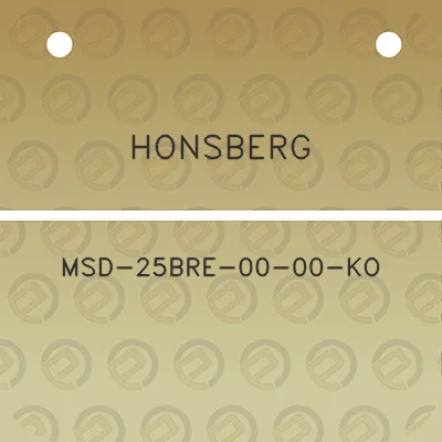 honsberg-msd-25bre-00-00-ko