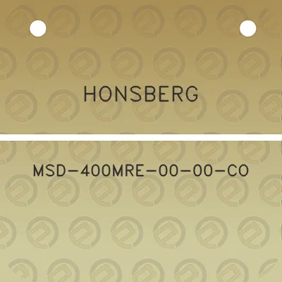 honsberg-msd-400mre-00-00-co