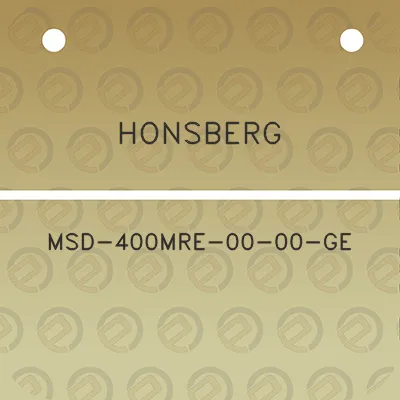 honsberg-msd-400mre-00-00-ge