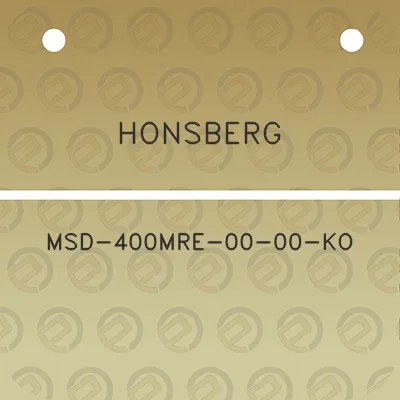 honsberg-msd-400mre-00-00-ko