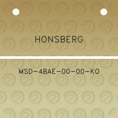 honsberg-msd-4bae-00-00-ko