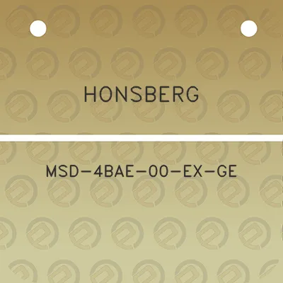 honsberg-msd-4bae-00-ex-ge