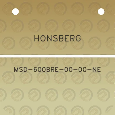 honsberg-msd-600bre-00-00-ne