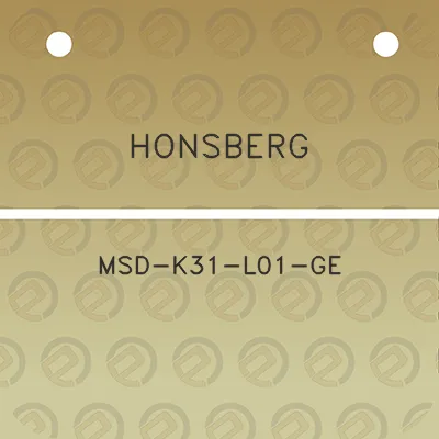 honsberg-msd-k31-l01-ge