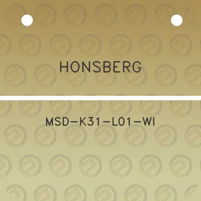 honsberg-msd-k31-l01-wi