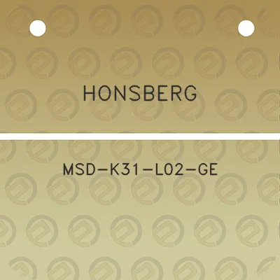 honsberg-msd-k31-l02-ge