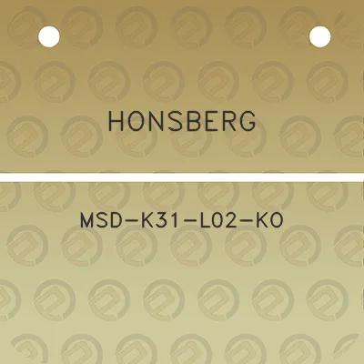 honsberg-msd-k31-l02-ko