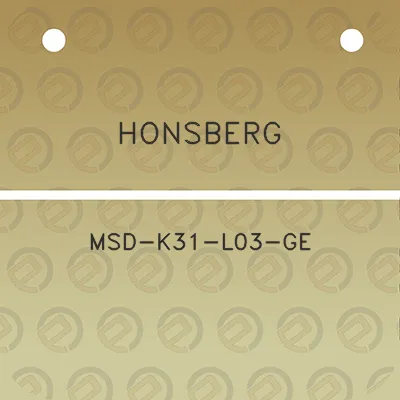 honsberg-msd-k31-l03-ge