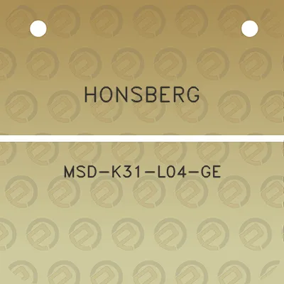 honsberg-msd-k31-l04-ge