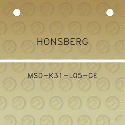 honsberg-msd-k31-l05-ge