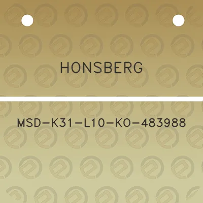 honsberg-msd-k31-l10-ko-483988