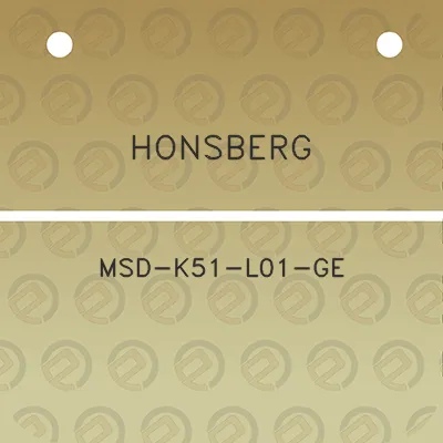 honsberg-msd-k51-l01-ge