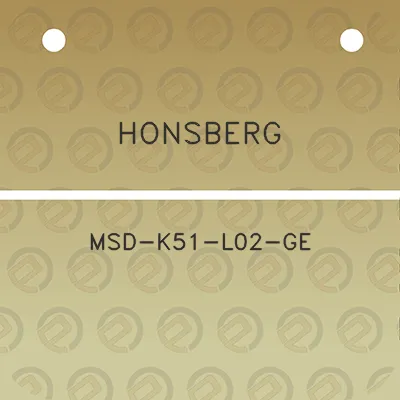 honsberg-msd-k51-l02-ge