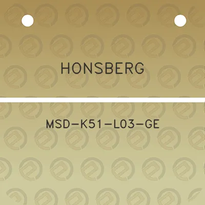 honsberg-msd-k51-l03-ge