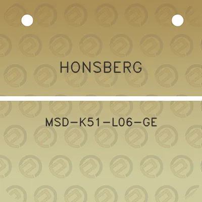 honsberg-msd-k51-l06-ge