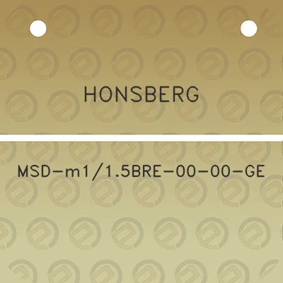 honsberg-msd-m115bre-00-00-ge